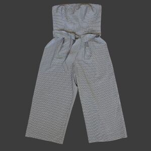 1 State Sleeveless Strapless Wide Leg Jumpsuit